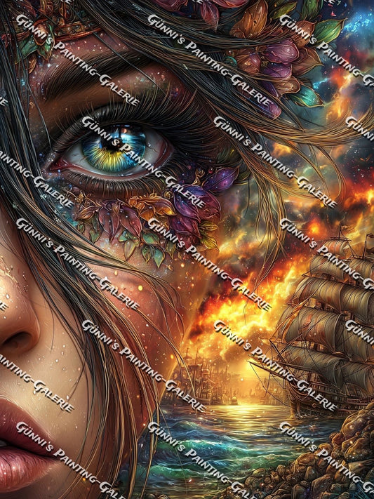 Das Auge des Ozeans by Sweet_Loco_AI 75x100 285 Farben