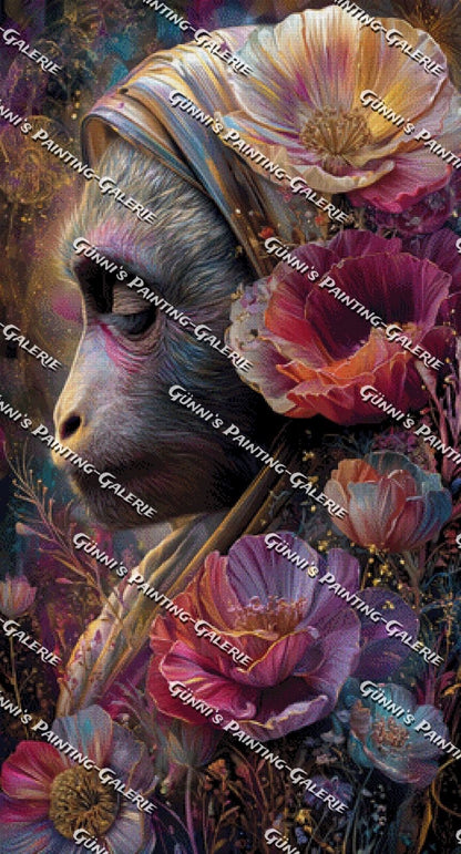 Im Garten der Ruhe by Elly_A.I. 65x120 280 Farben