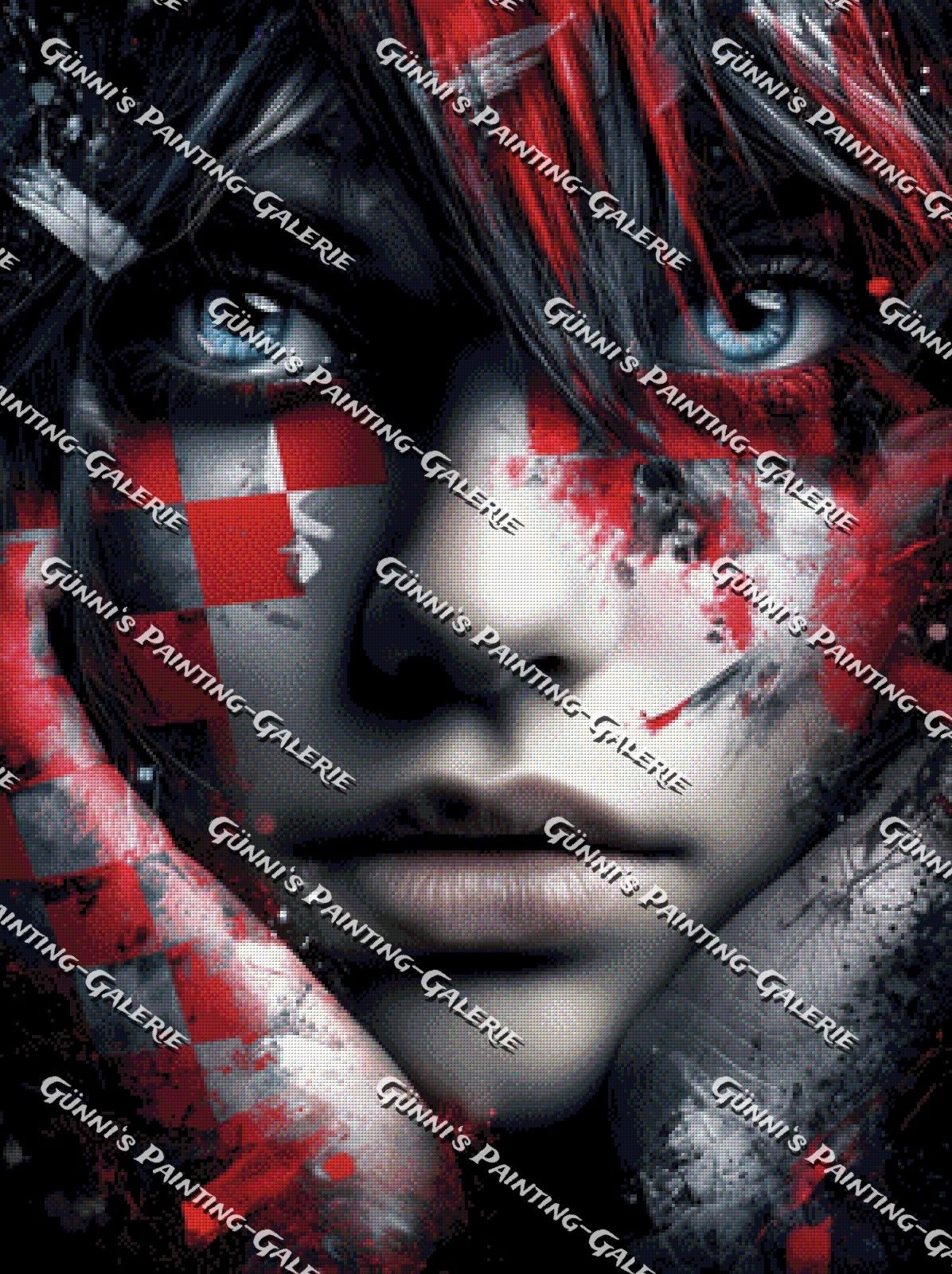 Im Blick gefangen by Sweet_Loco_AI 75x100 155 Farben