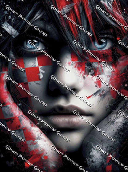 Im Blick gefangen by Sweet_Loco_AI 75x100 155 Farben