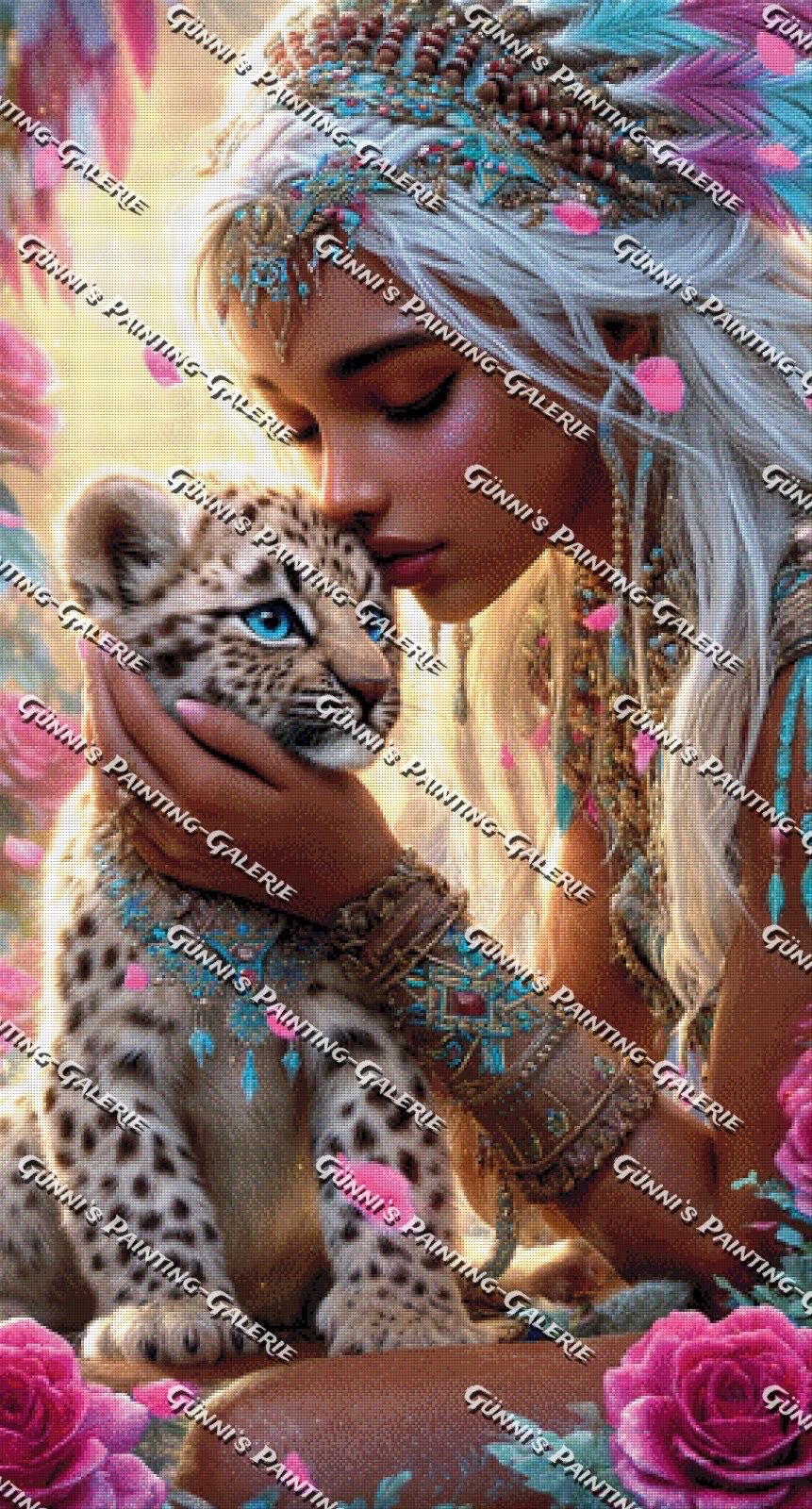 Zwischen Anmut und Wildnis by Elly_A.I. 70x130 285 Farben