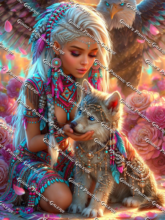 Die Gefährtin des Morgenlichts by Elly_A.I. 90x120 320 Farben