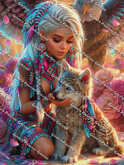 Die Gefährtin des Morgenlichts by Elly_A.I. 90x120 320 Farben