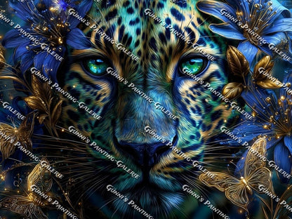 Seele des Leoparden by illumaris KI_Art 100x75 230 Farben