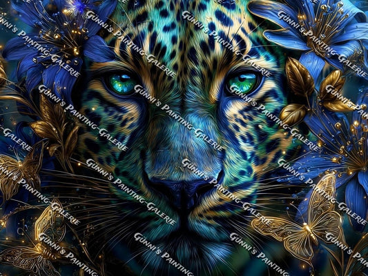 Seele des Leoparden by illumaris KI_Art 100x75 230 Farben