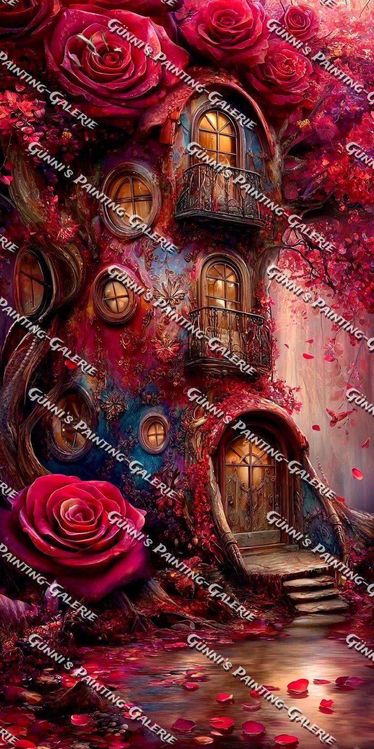 Das Haus der ewigen Rosen by Elly_A.I. 60x120 250 Farben