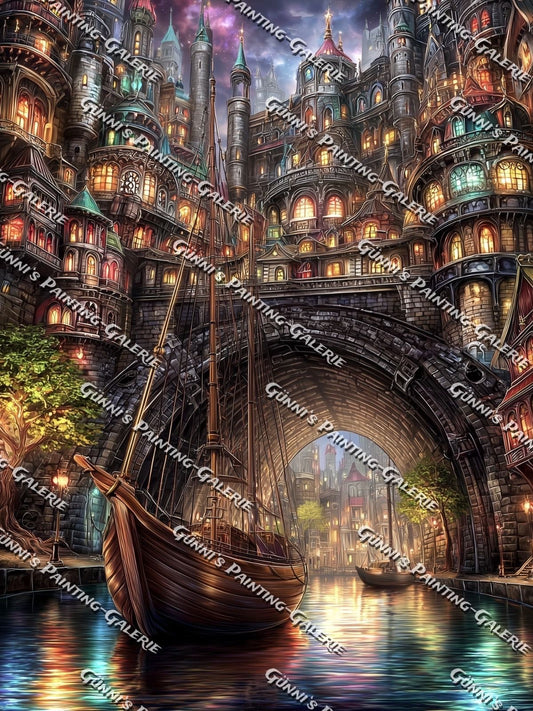 Hafen der tausend Lichter by Sweet_Loco_AI 90x120 290 Farben