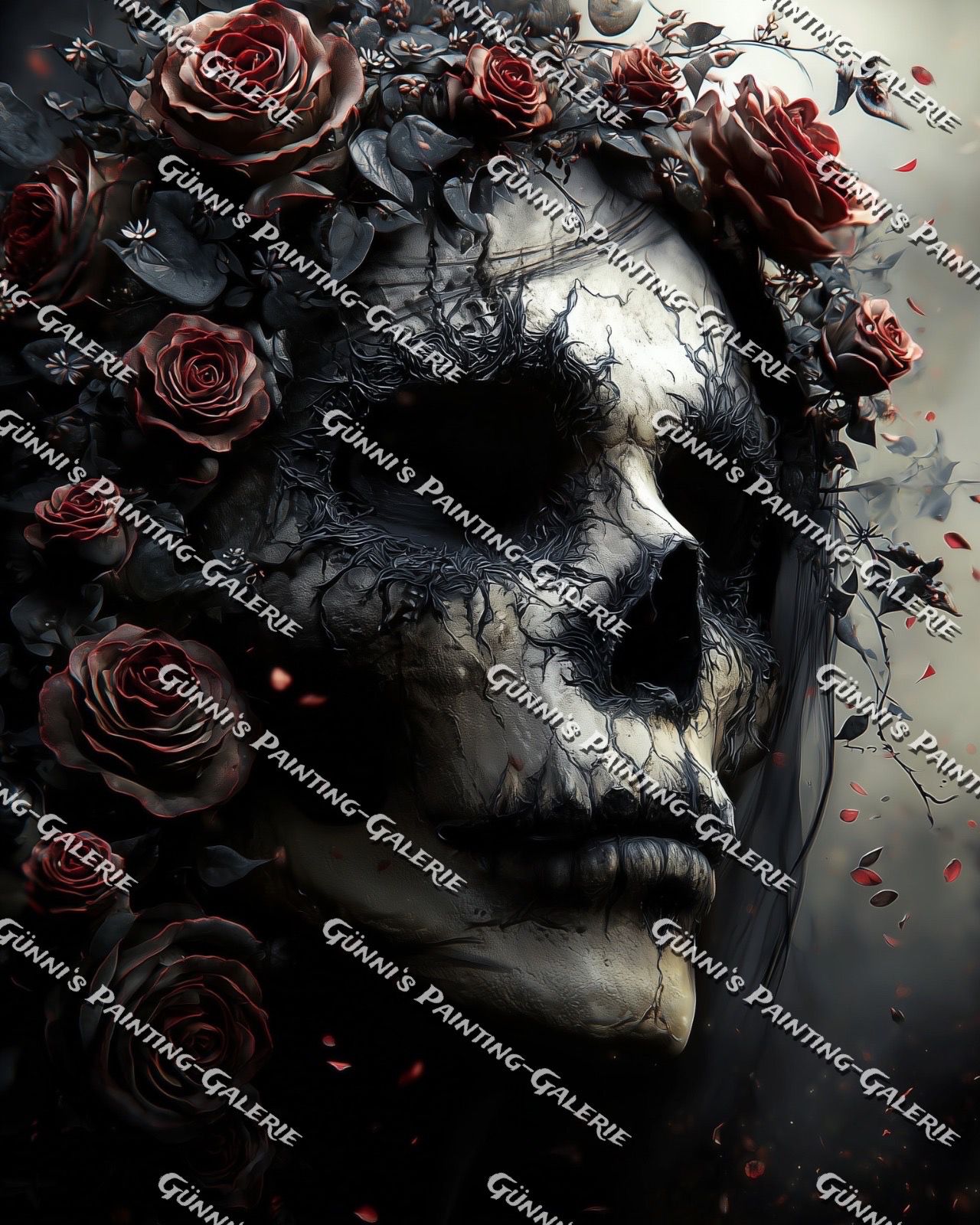 Die vergessene Rose by Karla 80x100 150 Farben