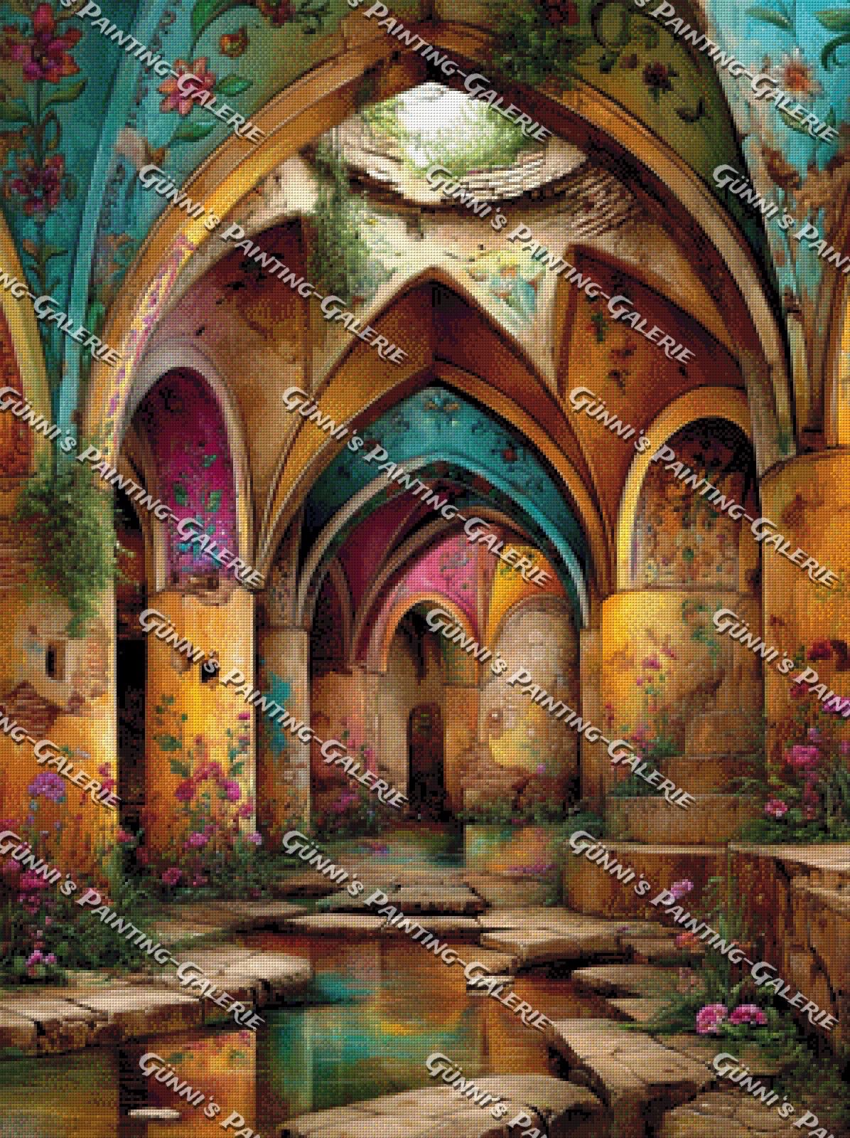 Die vergessenen Hallen der Blüten by QN 75x100 280 Farben
