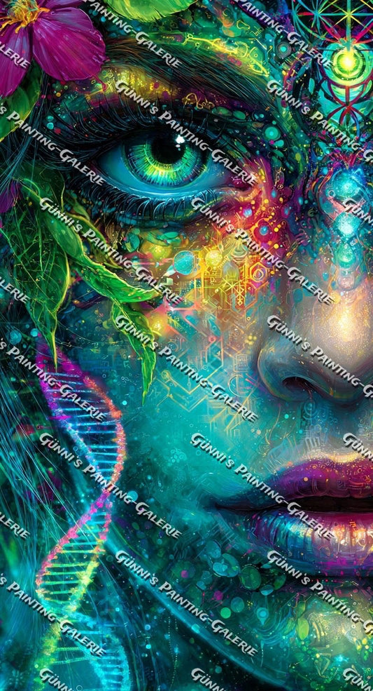 Seele des Universums by Elly_A.I. 65x120 290 Farben