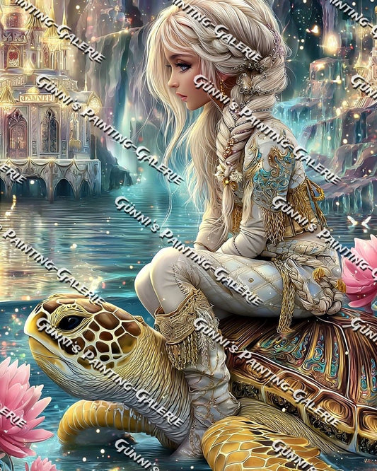 Das Mädchen aus dem Kristallreich by Elly_A.I. 80x100 285 Farben