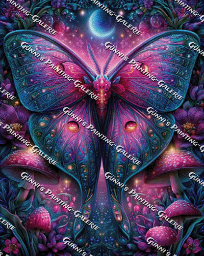 Kosmischer Nachtfalter by Elly_A.I. 75x100 270 Farben