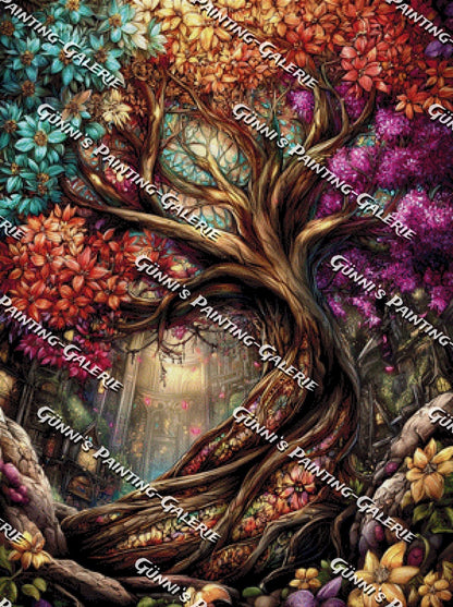 Der Baum der Ewigkeit by Sweet_Loco_AI 75x100 315 Farben