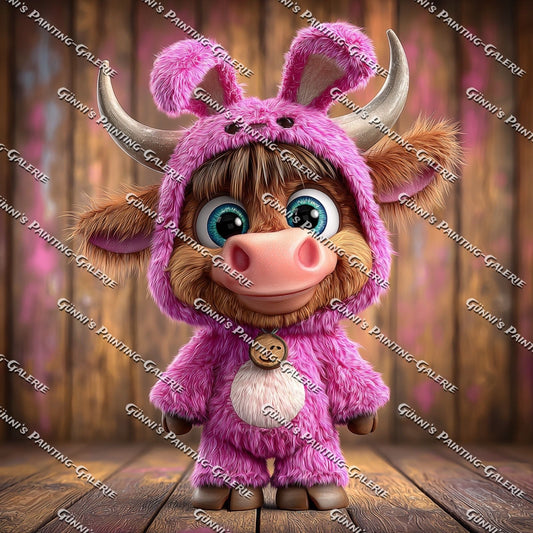 Pink Cow Mode by QN 90x90 230 Farben