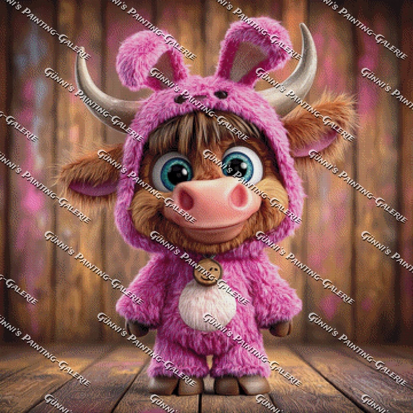 Pink Cow Mode by QN 90x90 230 Farben