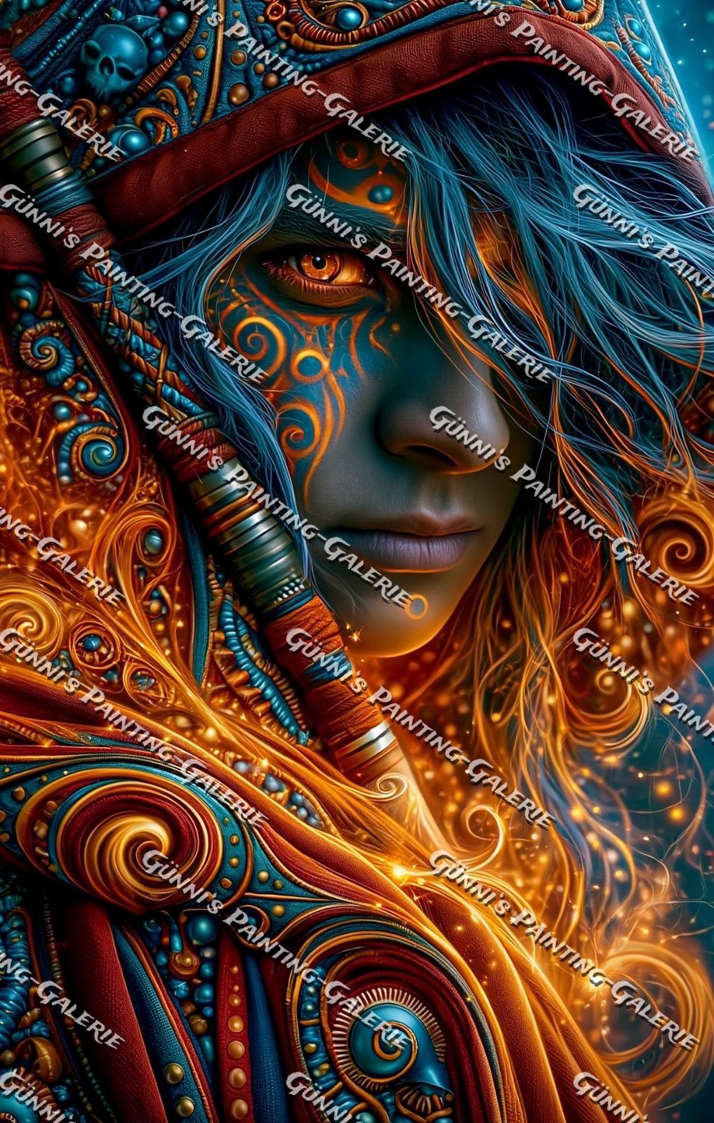 Das Flüstern der Runen by QN 70x110 250 Farben
