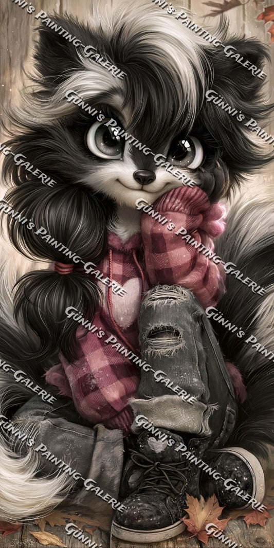 Herz im Hoodie by QN 60x120 120 Farben