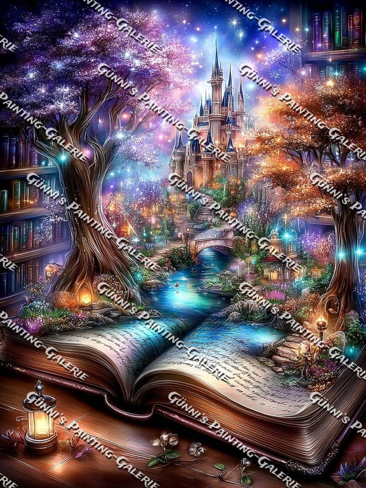 Die Bibliothek der Träume by illumaris KI_Art 90x120 320 Farben