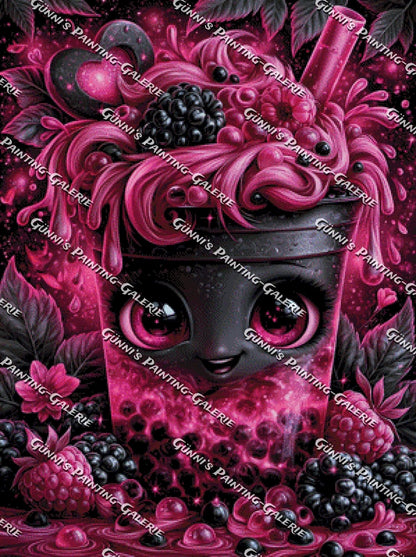 Sweet Pink Bubble Tea by Andy‘s_AI_Art 75x100 110 Farben