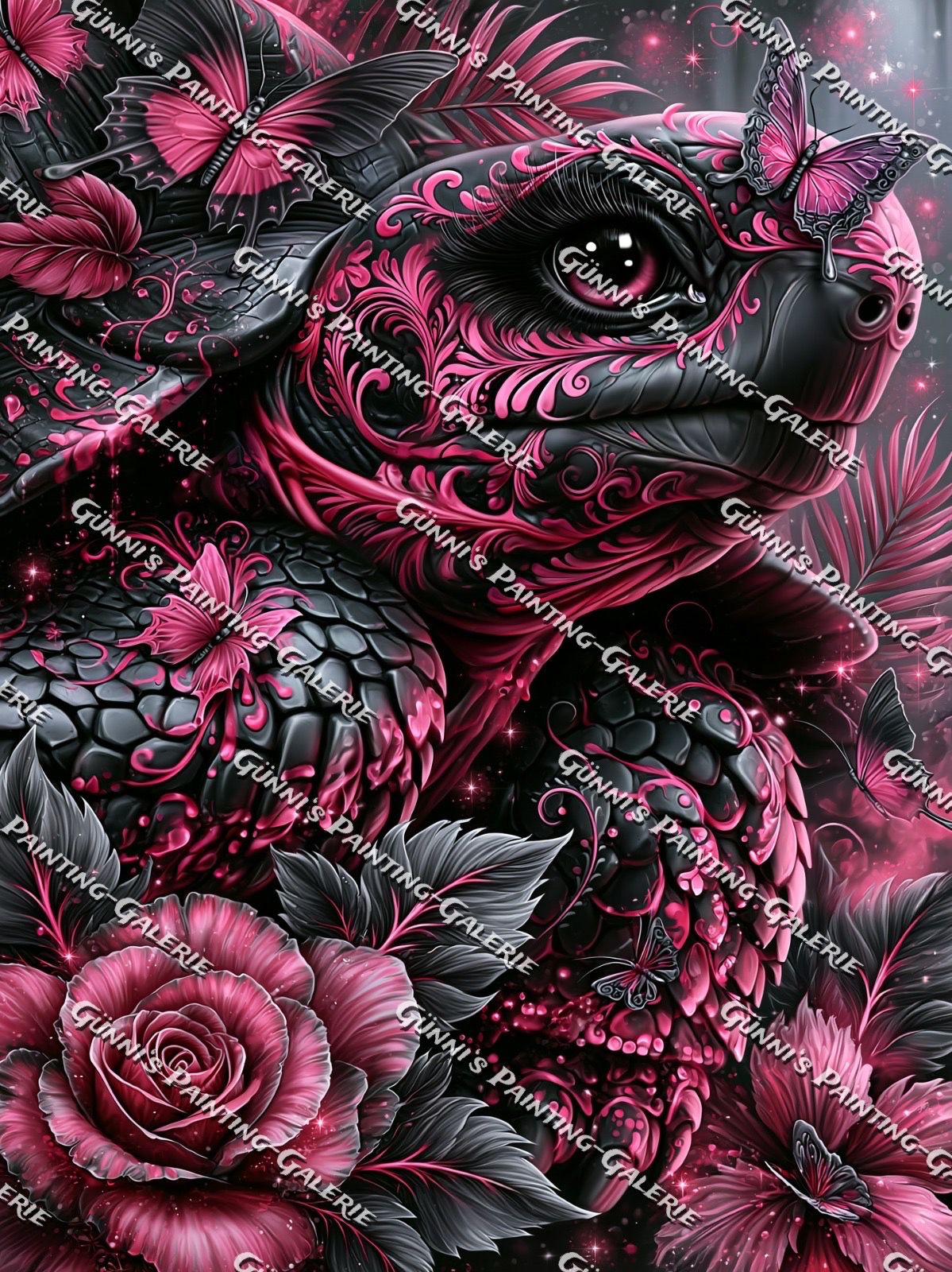 Moonlight Turtle by Andy‘s_AI_Art 75x100 150 Farben