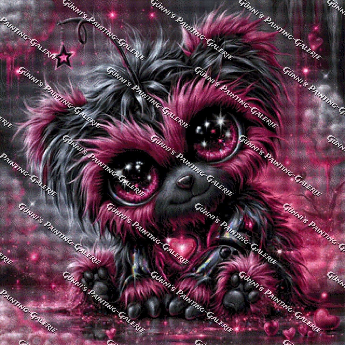 Funkelherz II by Andy‘s_AI_Art 80x80 170 Farben