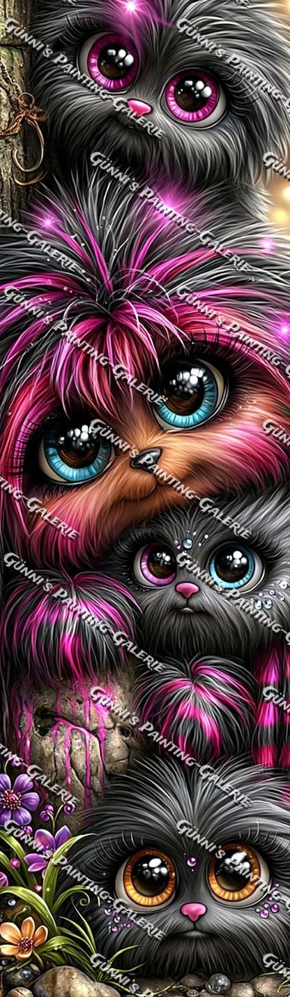 Die Kuschelbande by Andy‘s_AI_Art 35x120 265 Farben