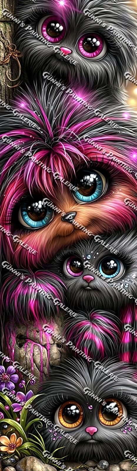 Die Kuschelbande by Andy‘s_AI_Art 35x120 265 Farben
