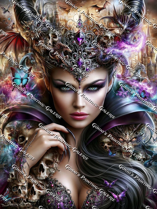 Die Dämonenkönigin by Andy‘s_AI_Art 75x100 270 Farben