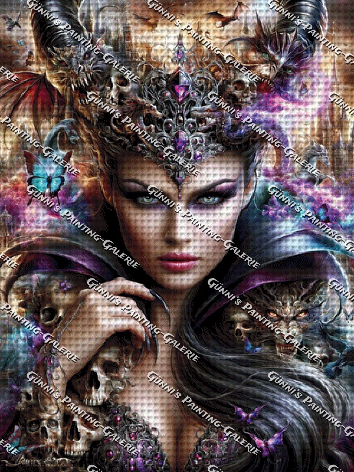 Die Dämonenkönigin by Andy‘s_AI_Art 75x100 270 Farben