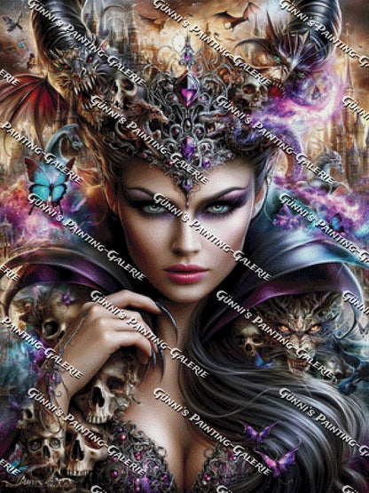Die Dämonenkönigin by Andy‘s_AI_Art 75x100 270 Farben