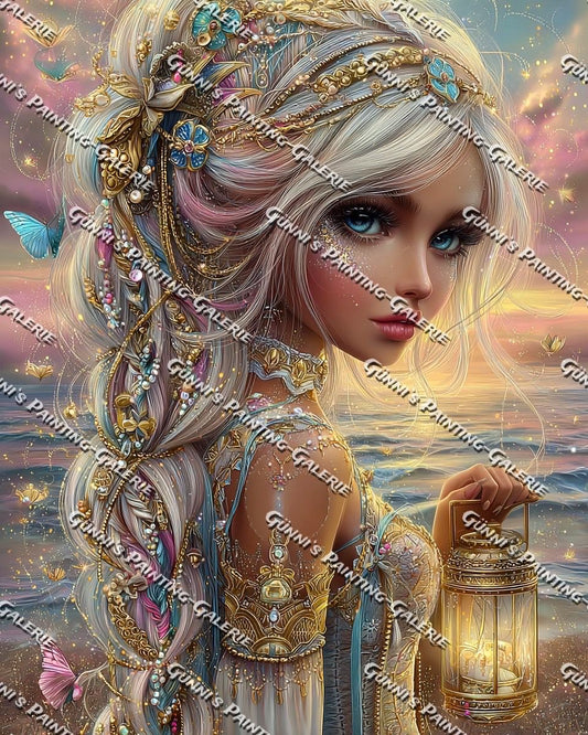 Die Hüterin des Abendlichts by Elly_A.I. 80x100 275 Farben