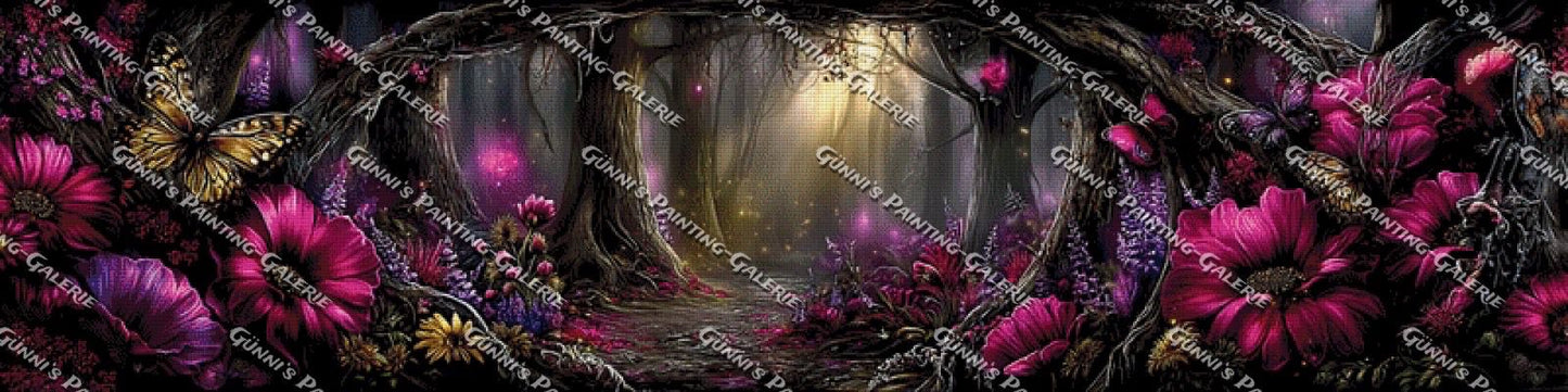 Der verzauberte Pfad by Andy‘s_AI_Art 200x50 215 Farben
