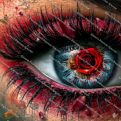 Die Rose der Zeit by QN 90x90 285 Farben