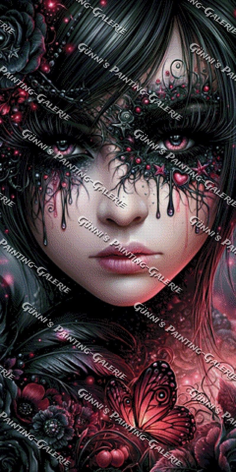 Herz aus Schatten by Sweet_Loco_AI 60x120 190 Farben