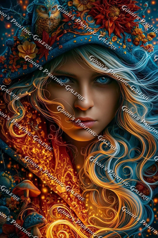 Die Feuerseherin by QN 80x120 245 Farben