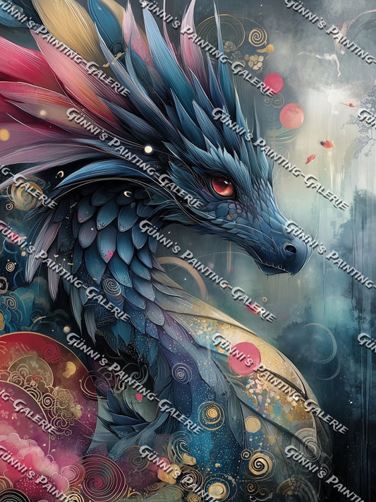 Der letzte Himmelsdrache by Sweet_Loco_AI 75x100 215 Farben