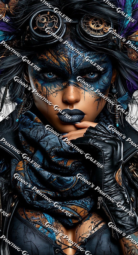 Zeitflüsterin by illumaris KI_Art 65x120 200 Farben