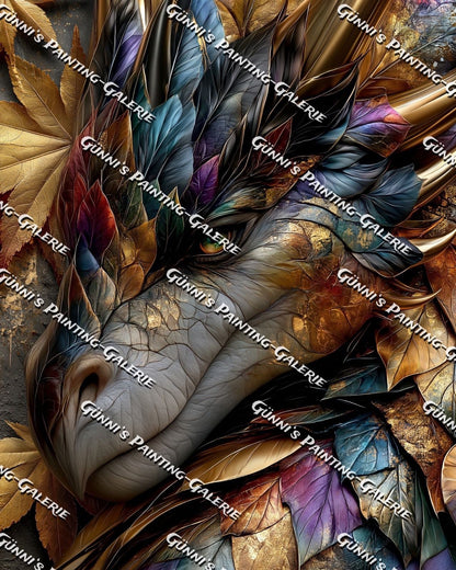 Die Seele des Waldes by QN 80x100 240 Farben