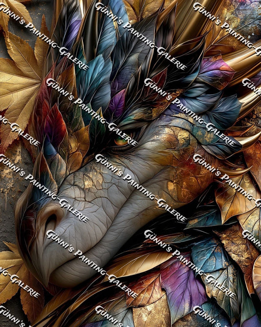 Die Seele des Waldes by QN 80x100 240 Farben