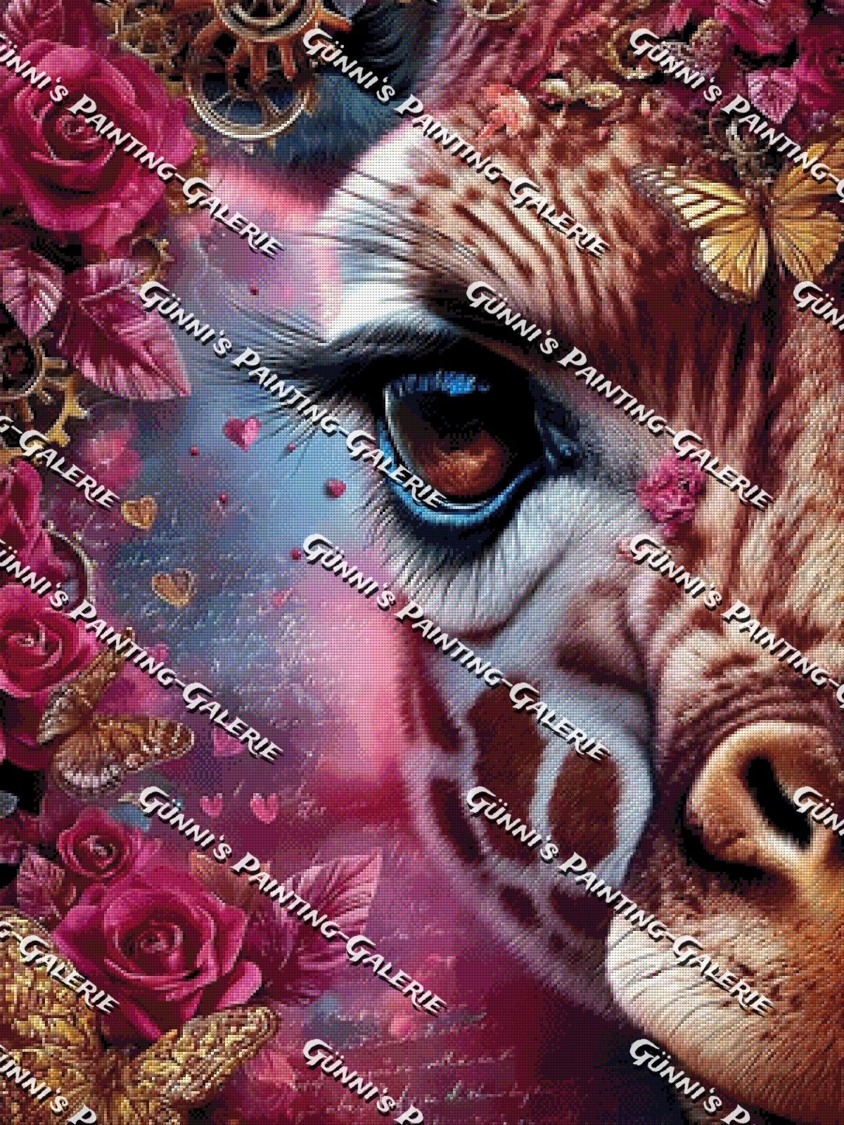 Zwischen Rosen und Träumen by Elly_A.I. 75x100 270 Farben