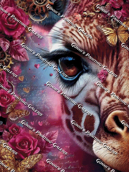 Zwischen Rosen und Träumen by Elly_A.I. 75x100 270 Farben