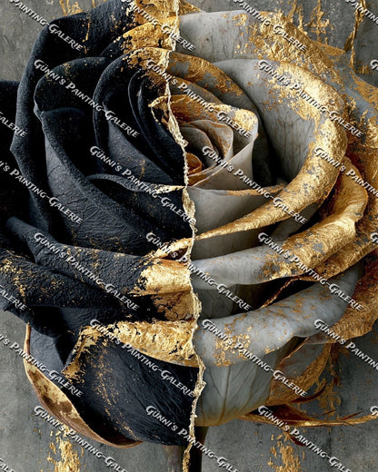 Schwarzgold by QN 75x100 120 Farben