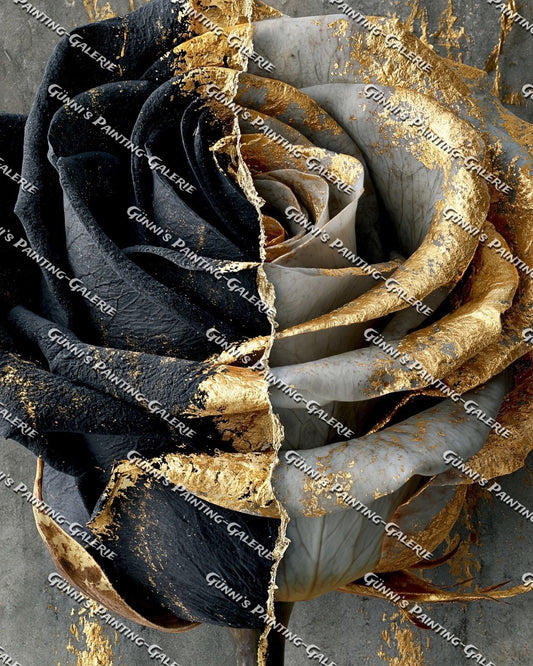 Schwarzgold by QN 75x100 120 Farben
