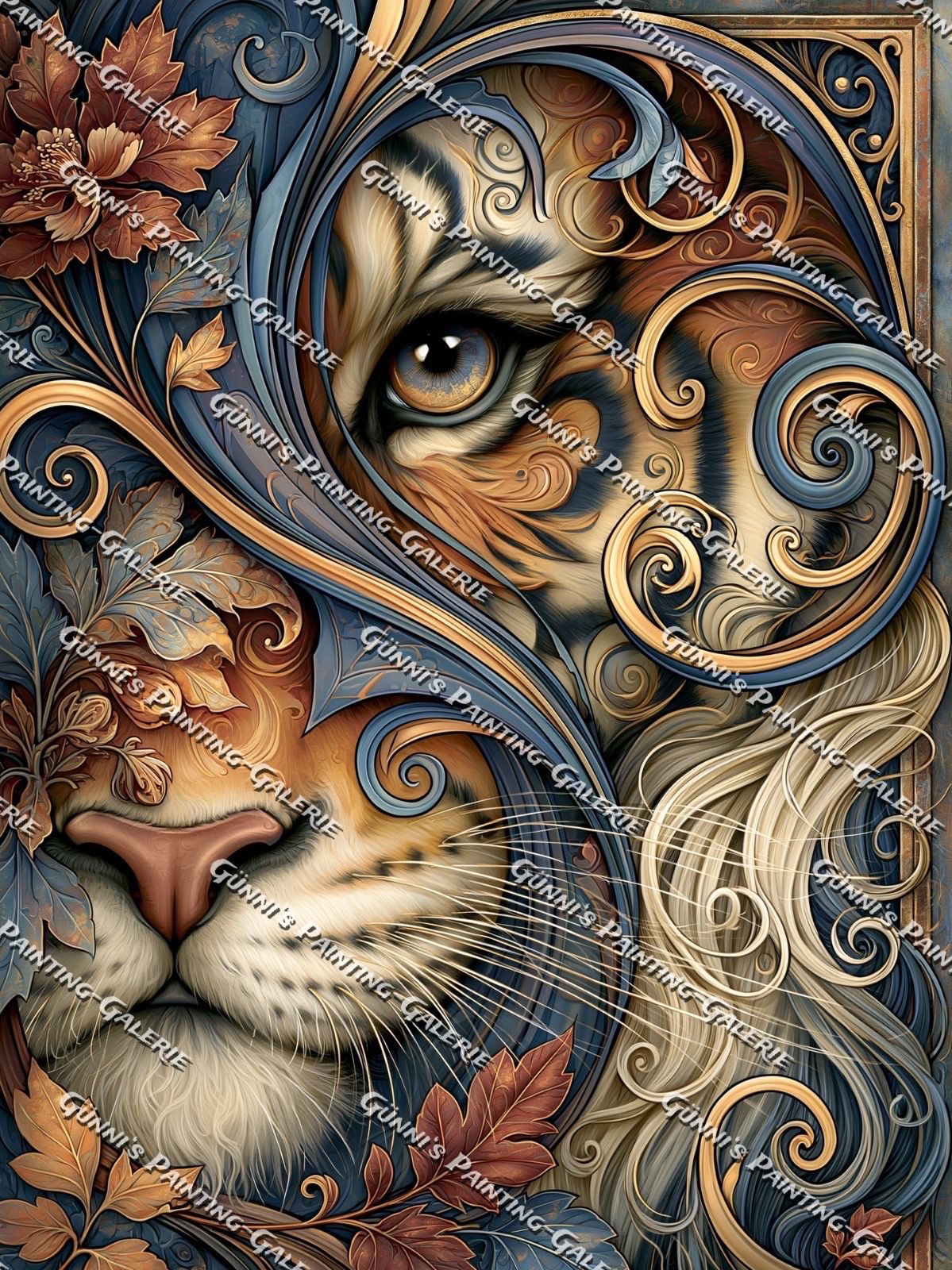 Mystic Tiger by QN 75x100 170 Farben