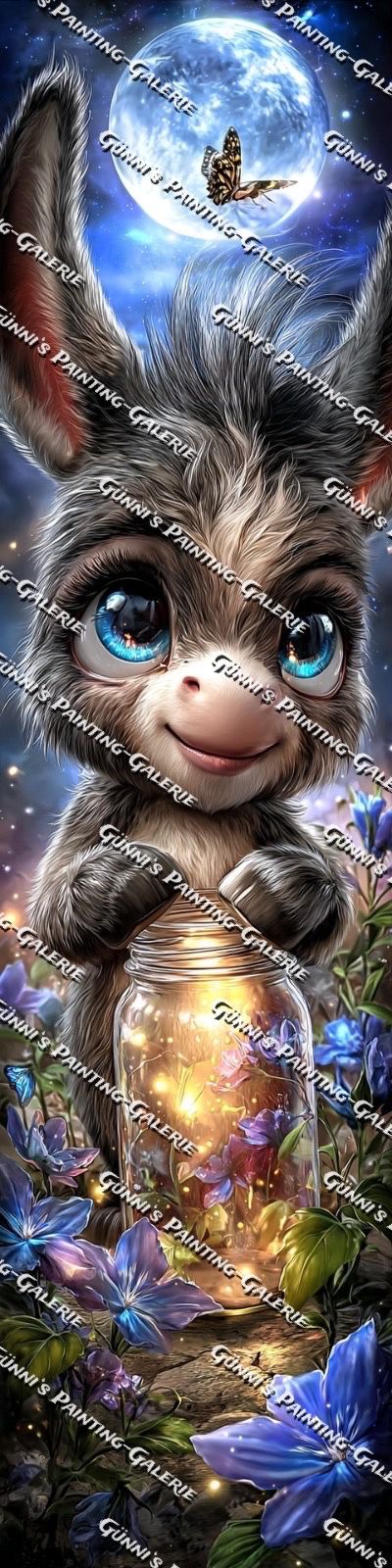 Lumi der Sternenesel by illumaris KI_Art 30x120 220 Farben