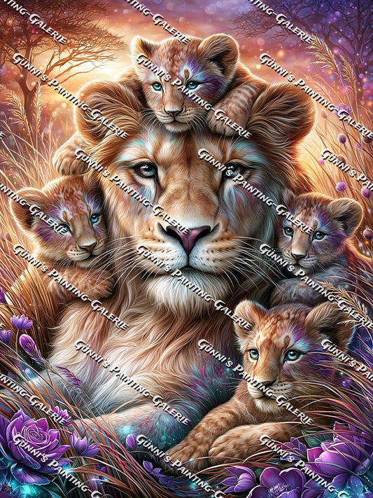 Löwenherz by illumaris KI_Art 75x100 295 Farben