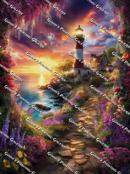 Der Leuchtturm der Hoffnung by illumaris KI_Art 90x120 320 Farben