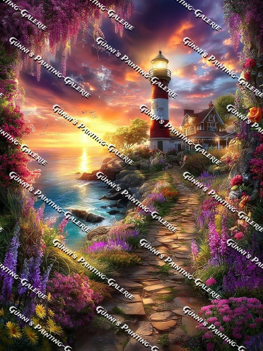 Der Leuchtturm der Hoffnung by illumaris KI_Art 90x120 320 Farben