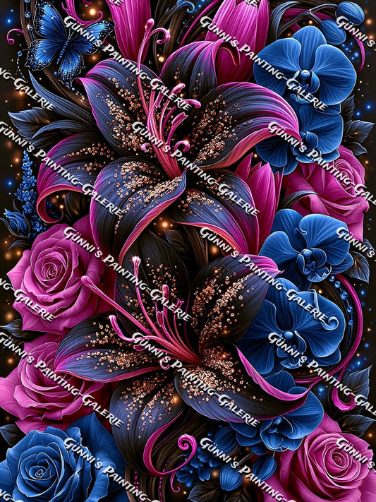Mitternachtsblüten by Andy‘s_AI_Art 75x100 240 Farben