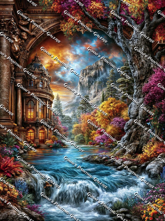 Das verborgene Königreich by Andy‘s_AI_Art 90x120 290 Farben